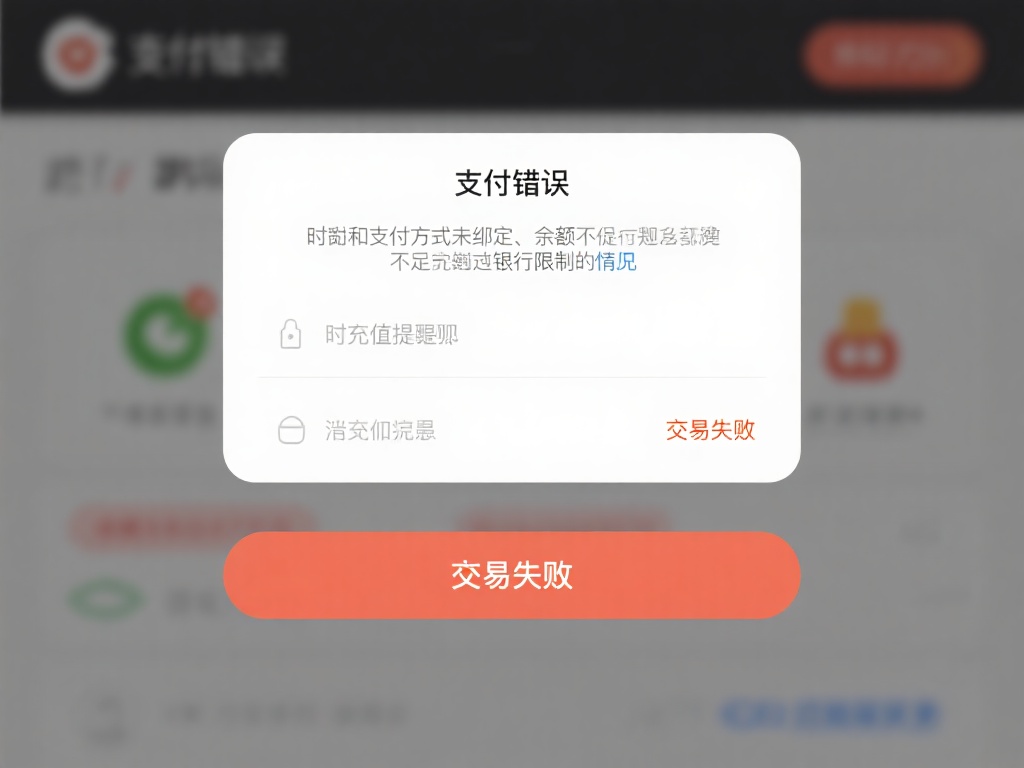 支付错误：在充值或提现时，可能会遇到“交易失败”的
